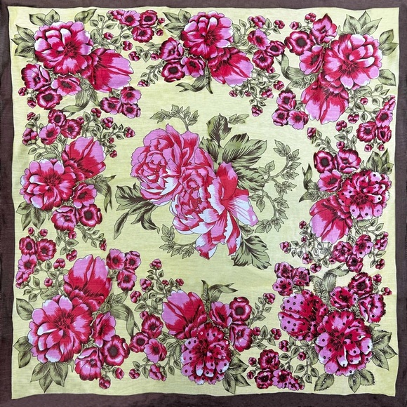 Aratta beaded Floral Silk Scarf - Picture 3 of 4